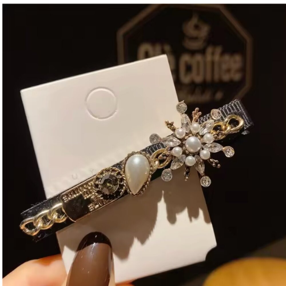 New Starburst Black and Gold Styling Hair Accessory